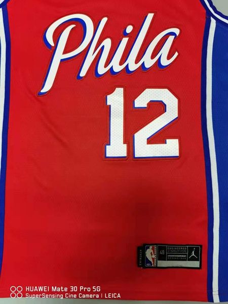 20/21 Philadelphia 76ers Red #12 HARRLS AJ Basketball Jersey (Stitched)