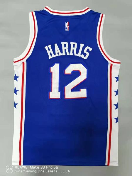 20/21 Philadelphia 76ers Blue #12 HARRLS Basketball Jersey (Stitched)