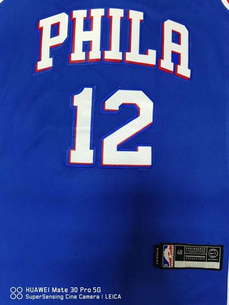 20/21 Philadelphia 76ers Blue #12 HARRLS Basketball Jersey (Stitched)