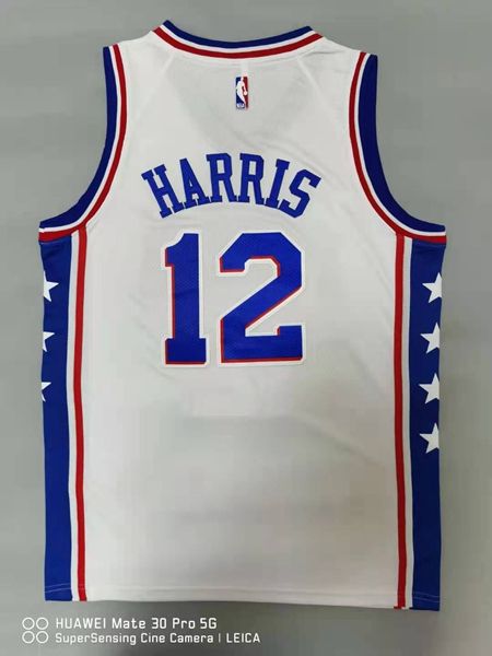 20/21 Philadelphia 76ers #12 HARRLS Whit Basketball Jersey (Stitched)