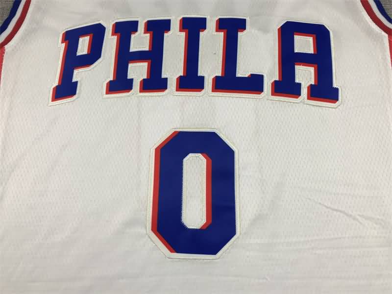 Philadelphia 76ers 21/22 White #0 MAXEY Basketball Jersey (Stitched)