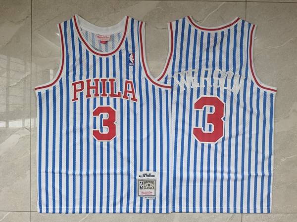 1996/97 Philadelphia 76ers Blue White #3 IVERSON Classics Basketball Jersey (Stitched)