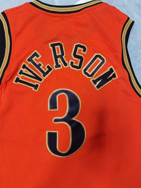 Philadelphia 76ers 1999/00 Orange #3 IVERSON Classics Basketball Jersey (Stitched)