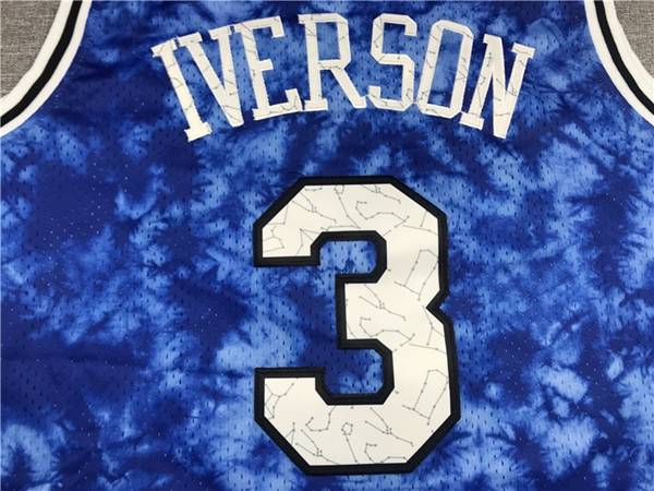 Philadelphia 76ers Blue #3 IVERSON Classics Basketball Jersey 03 (Stitched)