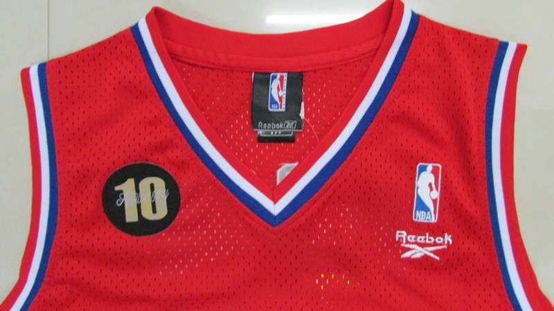 Philadelphia 76ers Red #3 IVERSON 10th Anniversary Classics Basketball Jersey (Stitched)
