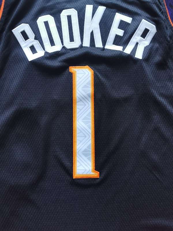 Phoenix Suns 2020 Black #1 BOOKER City Basketball Jersey (Stitched)