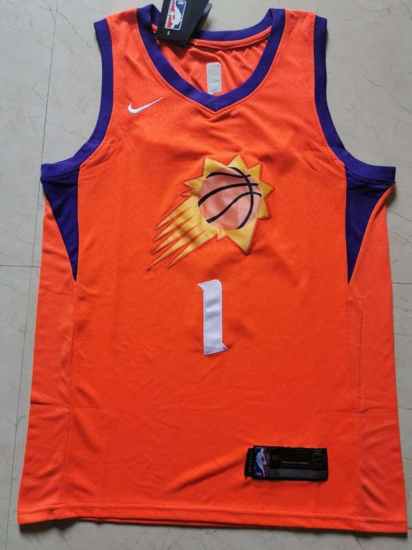 Phoenix Suns 2020 Orange #1 BOOKER Basketball Jersey (Stitched)