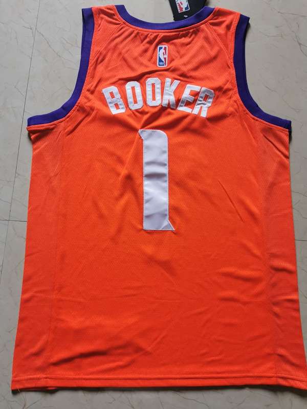 Phoenix Suns 2020 Orange #1 BOOKER Basketball Jersey (Stitched)