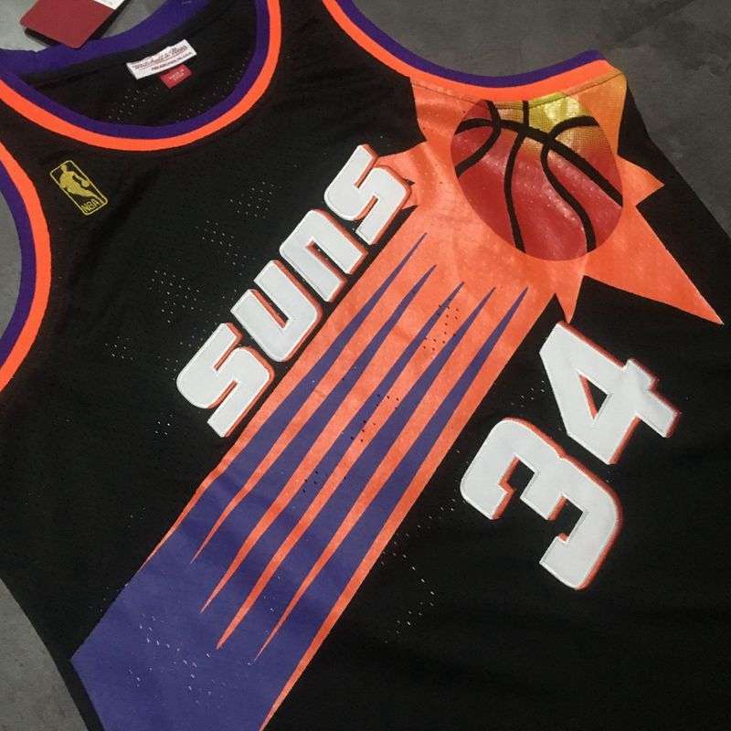 Phoenix Suns 1992/93 Black #34 BARKLEY Classics Basketball Jersey (Closely Stitched)