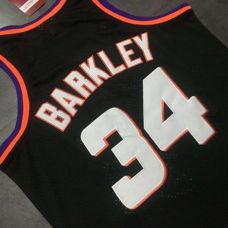 Phoenix Suns 1992/93 Black #34 BARKLEY Classics Basketball Jersey (Closely Stitched)