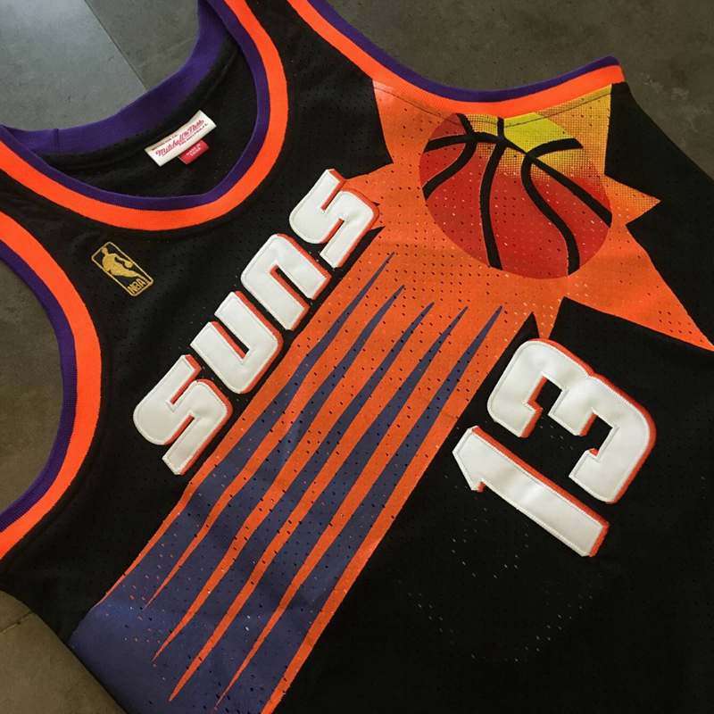 Phoenix Suns 1996/97 Black #13 NASH Classics Basketball Jersey (Closely Stitched)