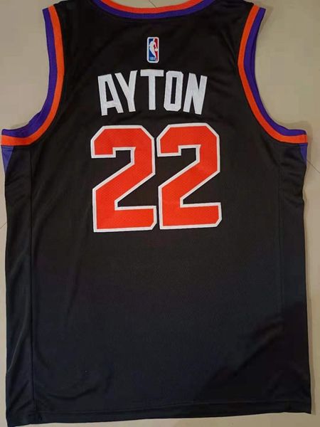 20/21 Phoenix Suns Black #22 AYTON Basketball Jersey (Stitched)