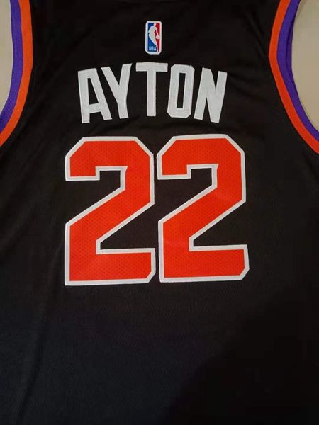 20/21 Phoenix Suns Black #22 AYTON Basketball Jersey (Stitched)