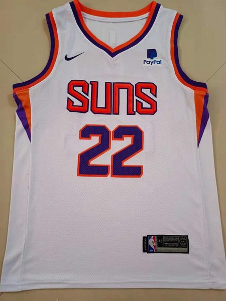 20/21 Phoenix Suns White #22 AYTON Basketball Jersey (Stitched)