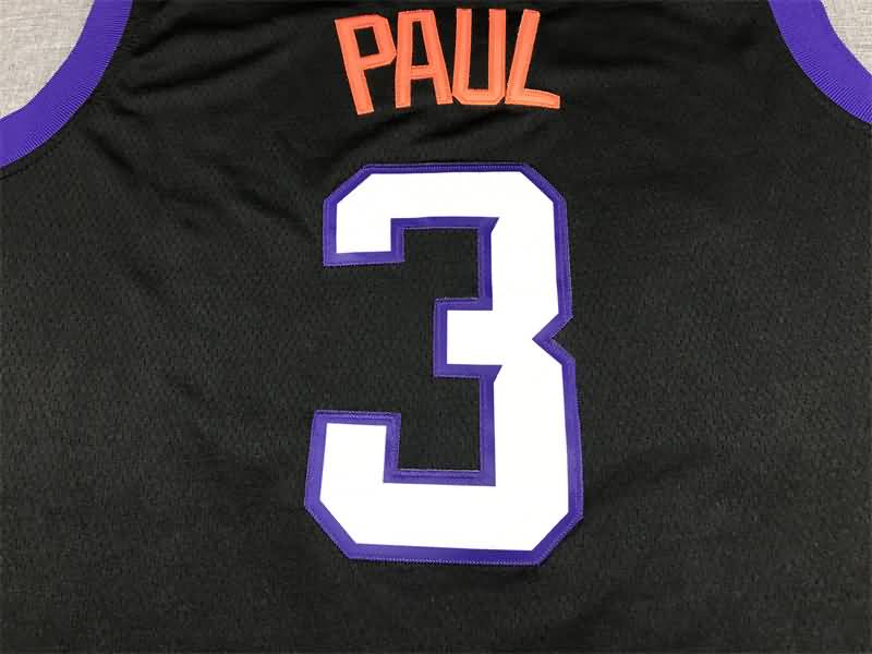 Phoenix Suns 21/22 Black #3 PAUL City Basketball Jersey (Stitched)