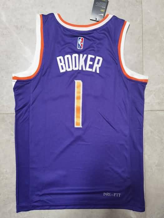 Phoenix Suns 21/22 Purple #1 BOOKER Basketball Jersey (Stitched)