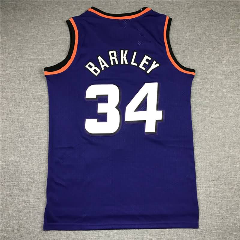 Phoenix Suns 1992/93 Purple #34 BARKLEY Classics Basketball Jersey (Stitched)