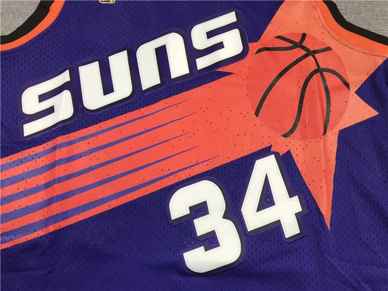Phoenix Suns 1992/93 Purple #34 BARKLEY Classics Basketball Jersey (Stitched)