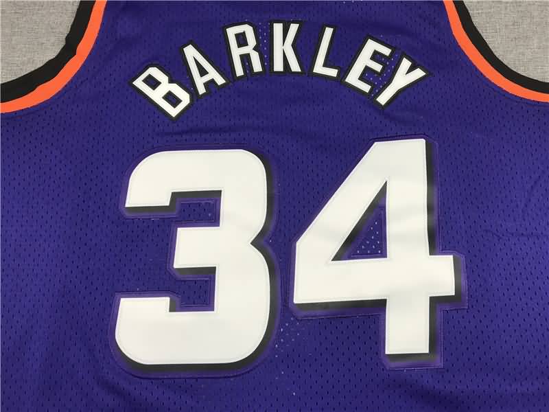 Phoenix Suns 1992/93 Purple #34 BARKLEY Classics Basketball Jersey (Stitched)