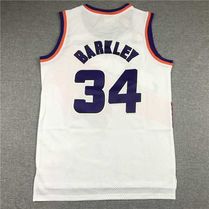 Phoenix Suns 1992/93 White #34 BARKLEY Classics Basketball Jersey (Stitched)