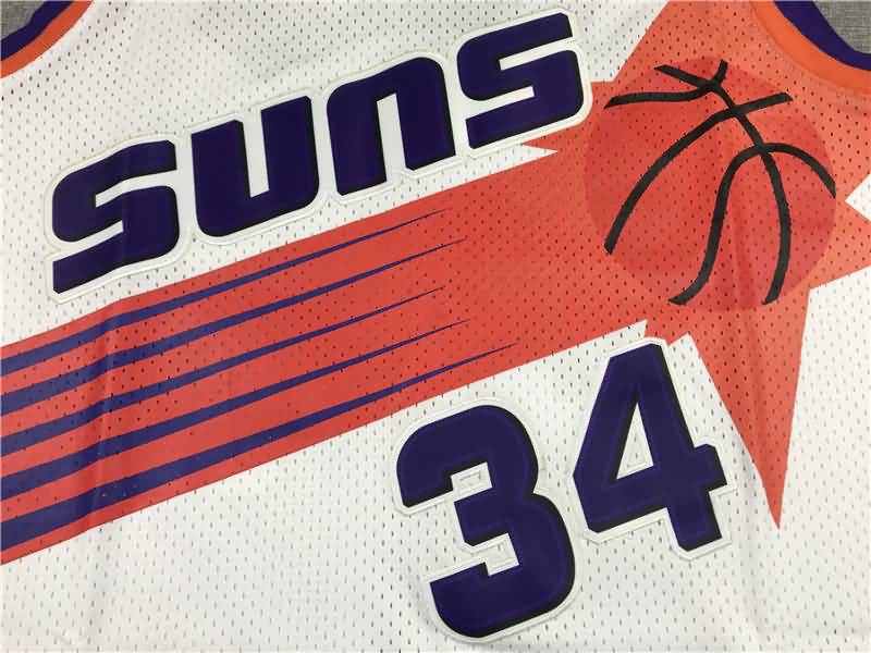 Phoenix Suns 1992/93 White #34 BARKLEY Classics Basketball Jersey (Stitched)