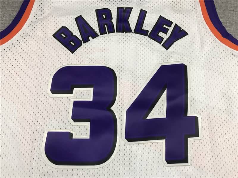 Phoenix Suns 1992/93 White #34 BARKLEY Classics Basketball Jersey (Stitched)