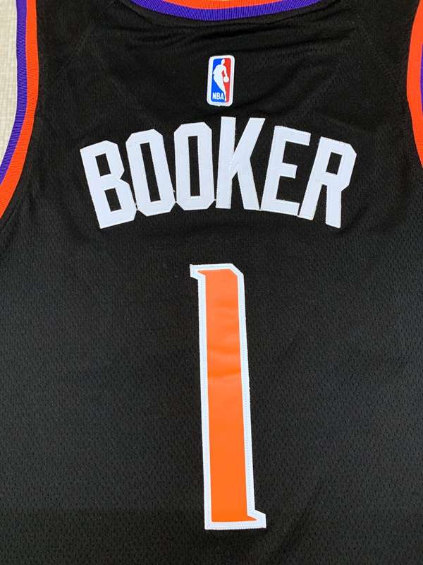 Phoenix Suns Black #1 BOOKER Basketball Jersey (Stitched)