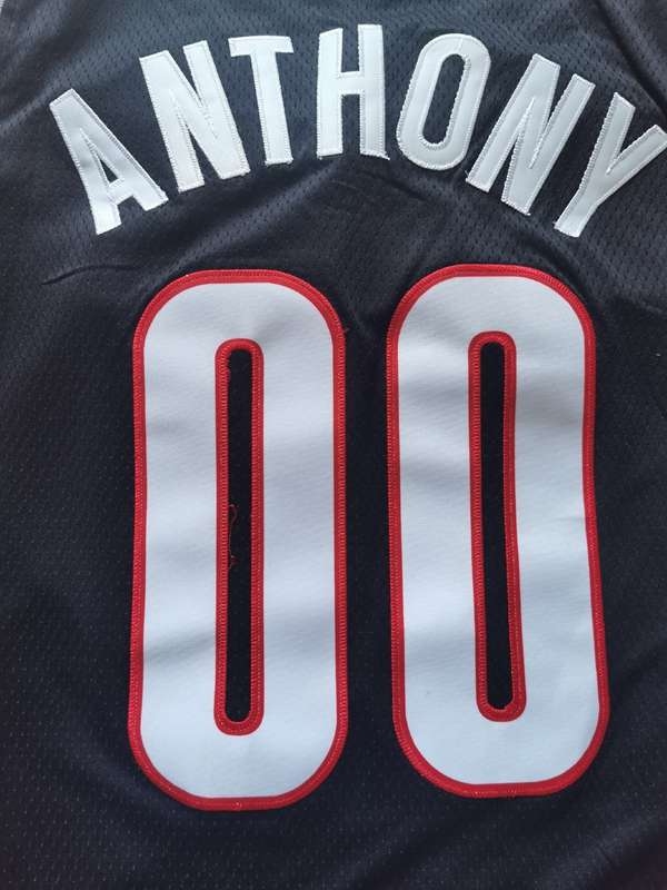 Portland Trail Blazers 20/21 Black #00 ANTHONY Basketball Jersey (Stitched)