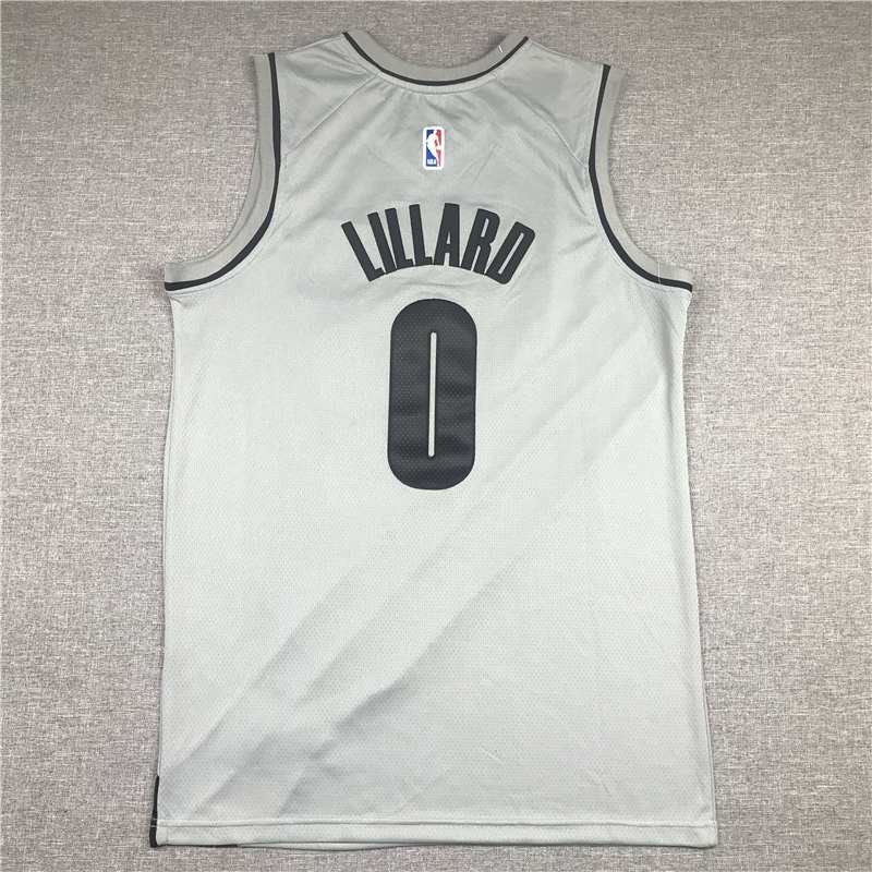 Portland Trail Blazers 20/21 Grey #0 LILLARD Basketball Jersey (Stitched)