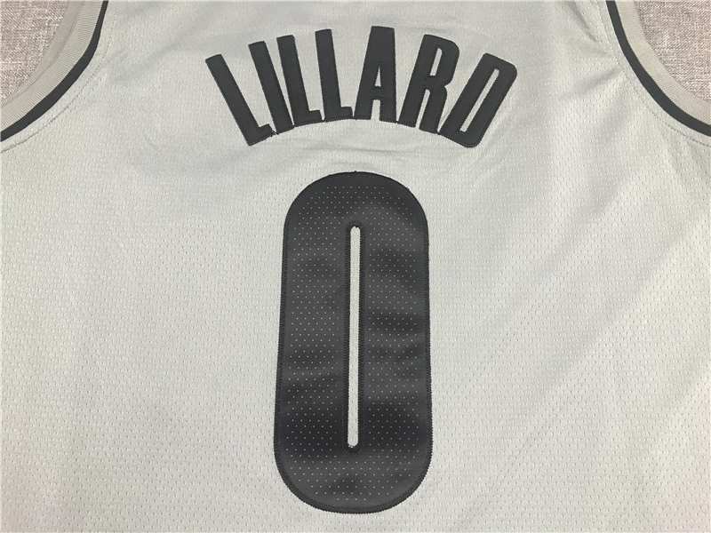 Portland Trail Blazers 20/21 Grey #0 LILLARD Basketball Jersey (Stitched)