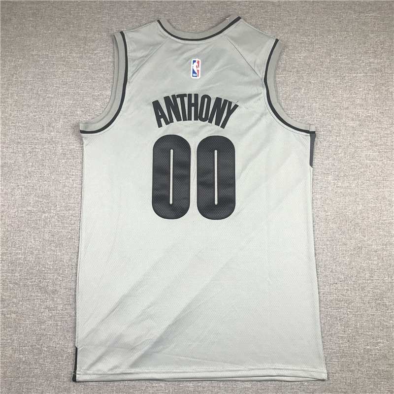 Portland Trail Blazers 20/21 Grey #00 ANTHONY Basketball Jersey (Stitched)