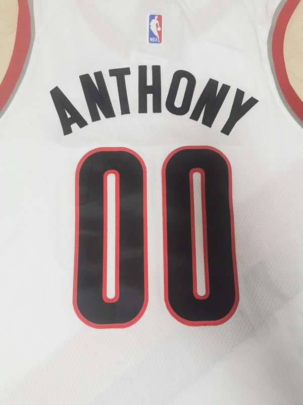 Portland Trail Blazers 20/21 White #00 ANTHONY Basketball Jersey (Stitched)