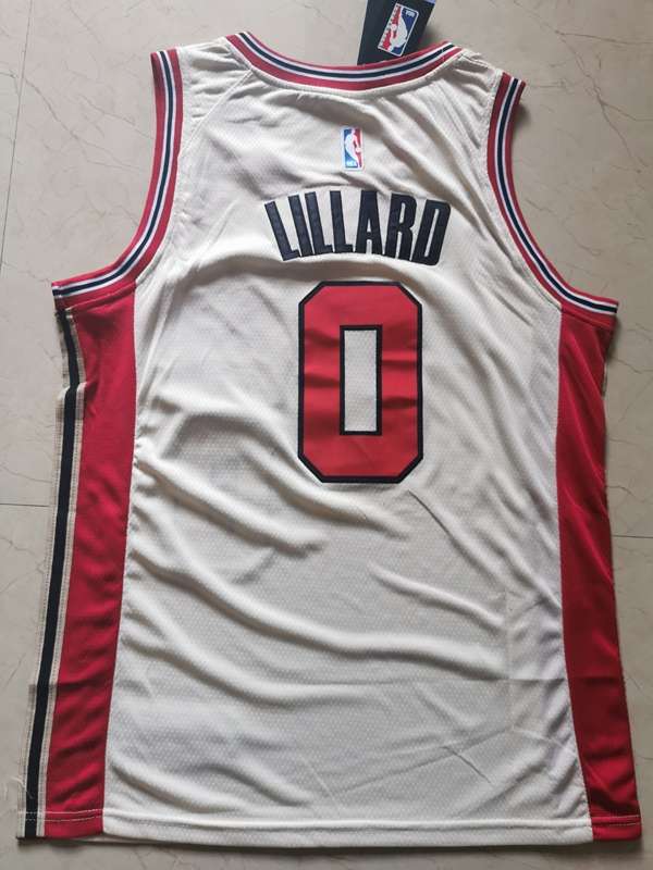 Portland Trail Blazers 2020 White #0 LILLARD City Basketball Jersey (Stitched)