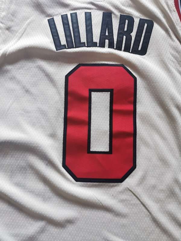 Portland Trail Blazers 2020 White #0 LILLARD City Basketball Jersey (Stitched)