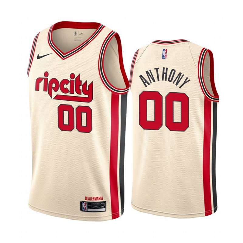 Portland Trail Blazers 2020 White #00 ANTHONY City Basketball Jersey (Stitched)