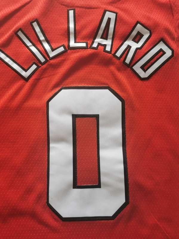 Portland Trail Blazers 2020 Red #0 LILLARD Basketball Jersey 02 (Stitched)