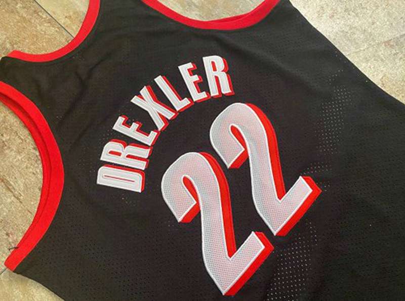 Portland Trail Blazers 1991/92 Black #22 DREXLER Classics Basketball Jersey (Closely Stitched)