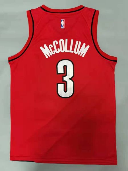 20/21 Portland Trail Blazers Red #3 MCCOLLUM AJ Basketball Jersey (Stitched)