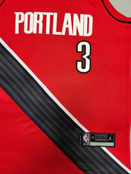 20/21 Portland Trail Blazers Red #3 MCCOLLUM AJ Basketball Jersey (Stitched)