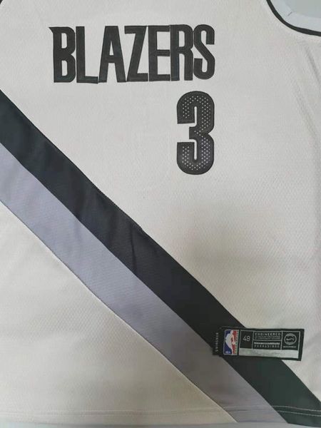 20/21 Portland Trail Blazers Grey #3 MCCOLLUM Basketball Jersey (Stitched)