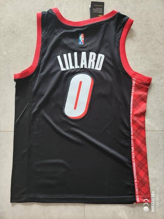 Portland Trail Blazers 21/22 Black #0 LILLARD Basketball Jersey (Stitched)