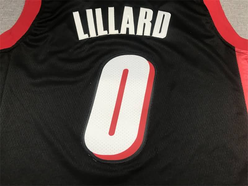 Portland Trail Blazers 21/22 Black #0 LILLARD City Basketball Jersey (Stitched)