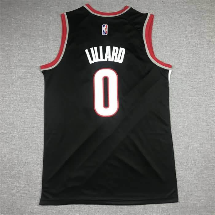 Portland Trail Blazers Black #0 LILLARD Basketball Jersey (Stitched)