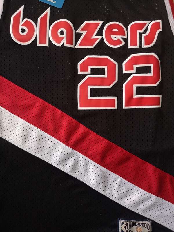 Portland Trail Blazers Black #22 DREXLER Classics Basketball Jersey (Stitched)