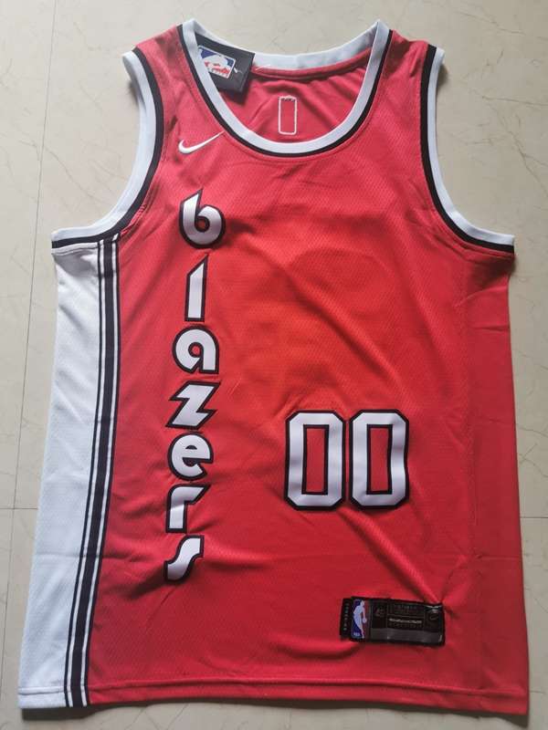 Portland Trail Blazers Red #00 ANTHONY Classics Basketball Jersey (Stitched)