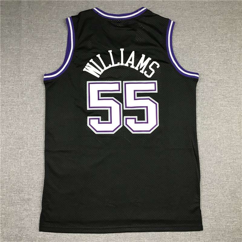 Sacramento Kings 1998/99 Black #55 WILLIAMS Classics Basketball Jersey (Stitched)