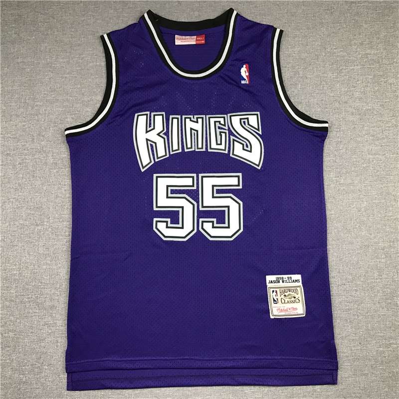 Sacramento Kings 1998/99 Purple #55 WILLIAMS Classics Basketball Jersey (Stitched)