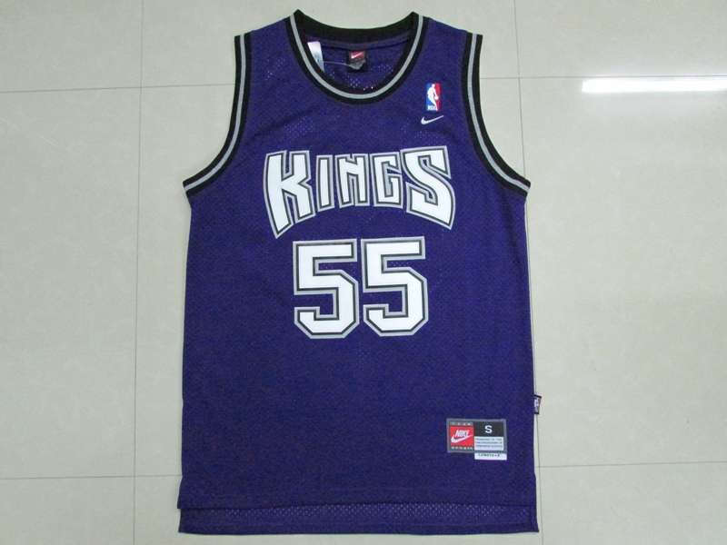 Sacramento Kings Purple #55 WILLIAMS Classics Basketball Jersey (Stitched)