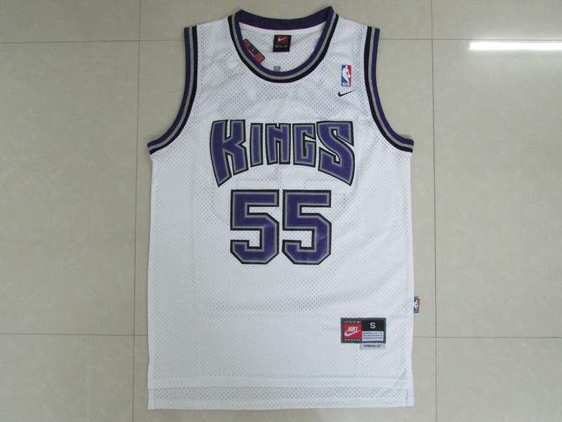 Sacramento Kings White #55 WILLIAMS Classics Basketball Jersey (Stitched)