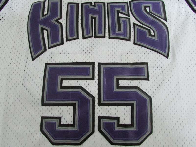 Sacramento Kings White #55 WILLIAMS Classics Basketball Jersey (Stitched)
